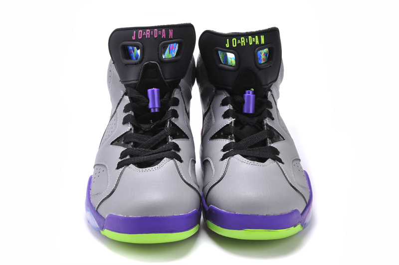 Air Jordan 6 Mens Shoes Gray/Viole/Green/Black Online